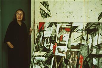 LENORE SEROKA (1935-2016) Portrait of the artist Lee Krasner (1908-1984). 1983.                                                                  